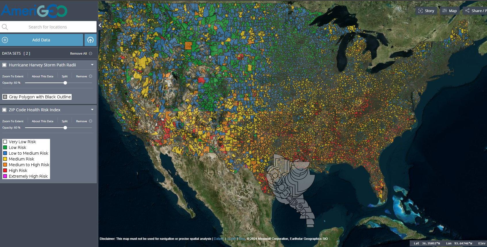 Hurricane Health Risk Index